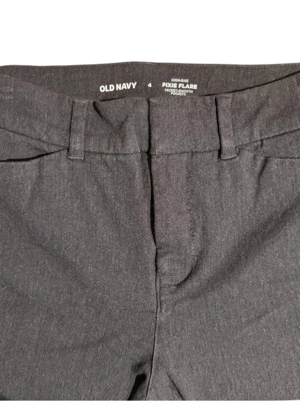 Old Navy Dark Grey Pixie Flare Pants - Picture 5 of 5